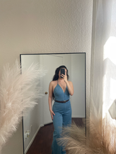 Load image into Gallery viewer, Denim Halter Jumper
