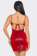 Load image into Gallery viewer, Red Leather Mini Dress
