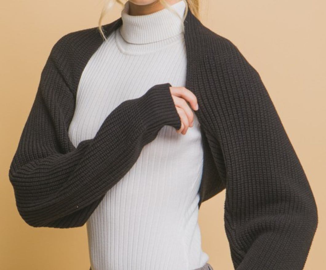 Knitt Bolero- Black