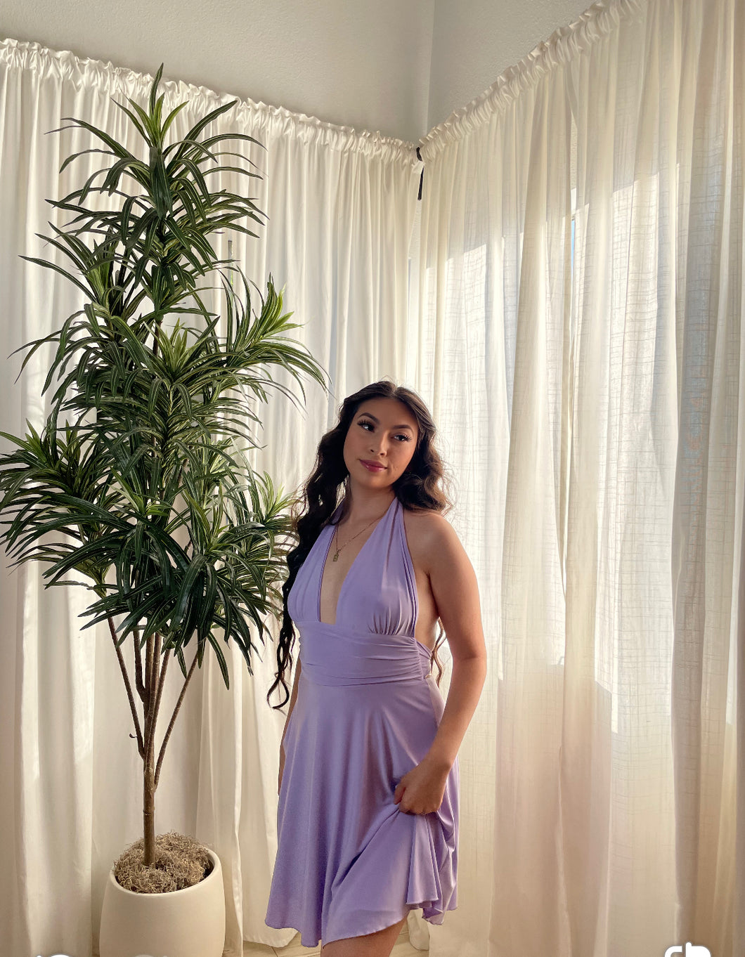 Marilyn Dress (Lavender)